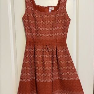 Alya Terracotta Lace Dress